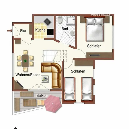 شقة Wohnpark An Der Muehle Cuba 3 6
